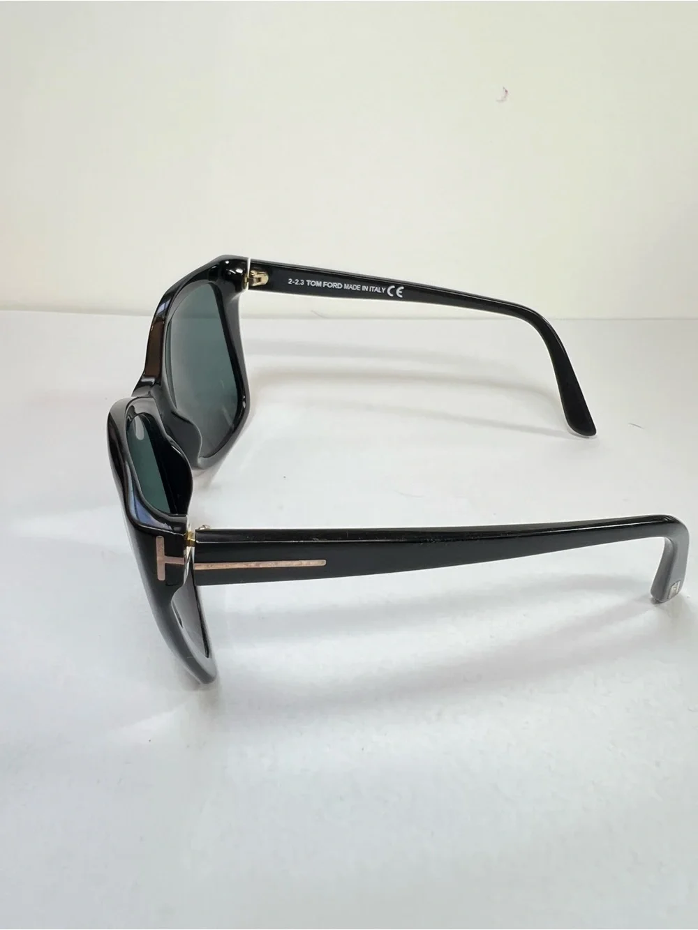 Tom Ford Black Sunglasses Temple Arm with White Logo